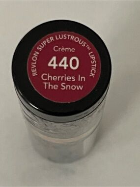 Revlon Black and Gold Lipstick Case - Cherries in the snow NWT
